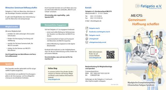 Flyer des Fatigatio e.V.